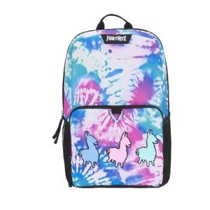 Fortnite Unisex Amplify 2.0 18" Backpack Blue Tie Dye Multi-Color